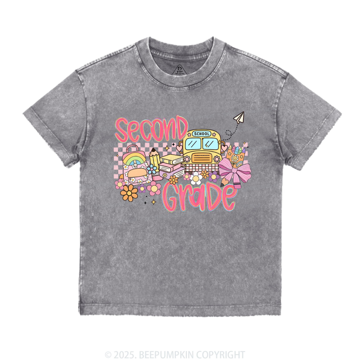 Personalized Happy School Journey Toddler&Kids Washed Tees