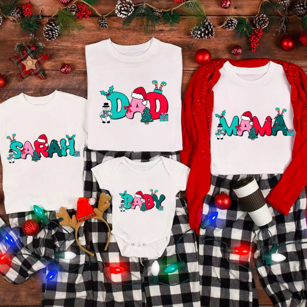 Funny Snowman Christmas Family Matching Shirt