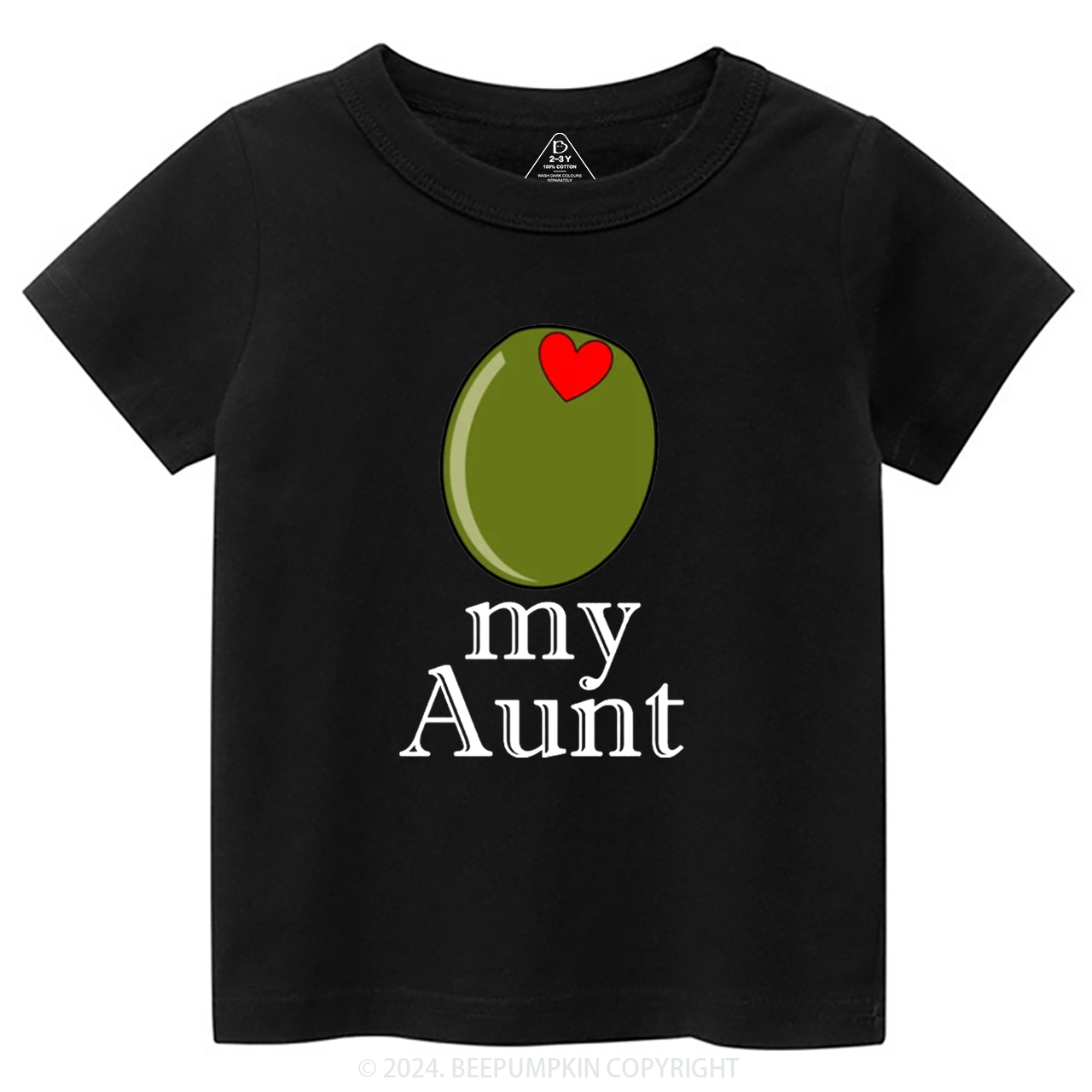 Olive My Aunt Toddler&Kids Tees 7