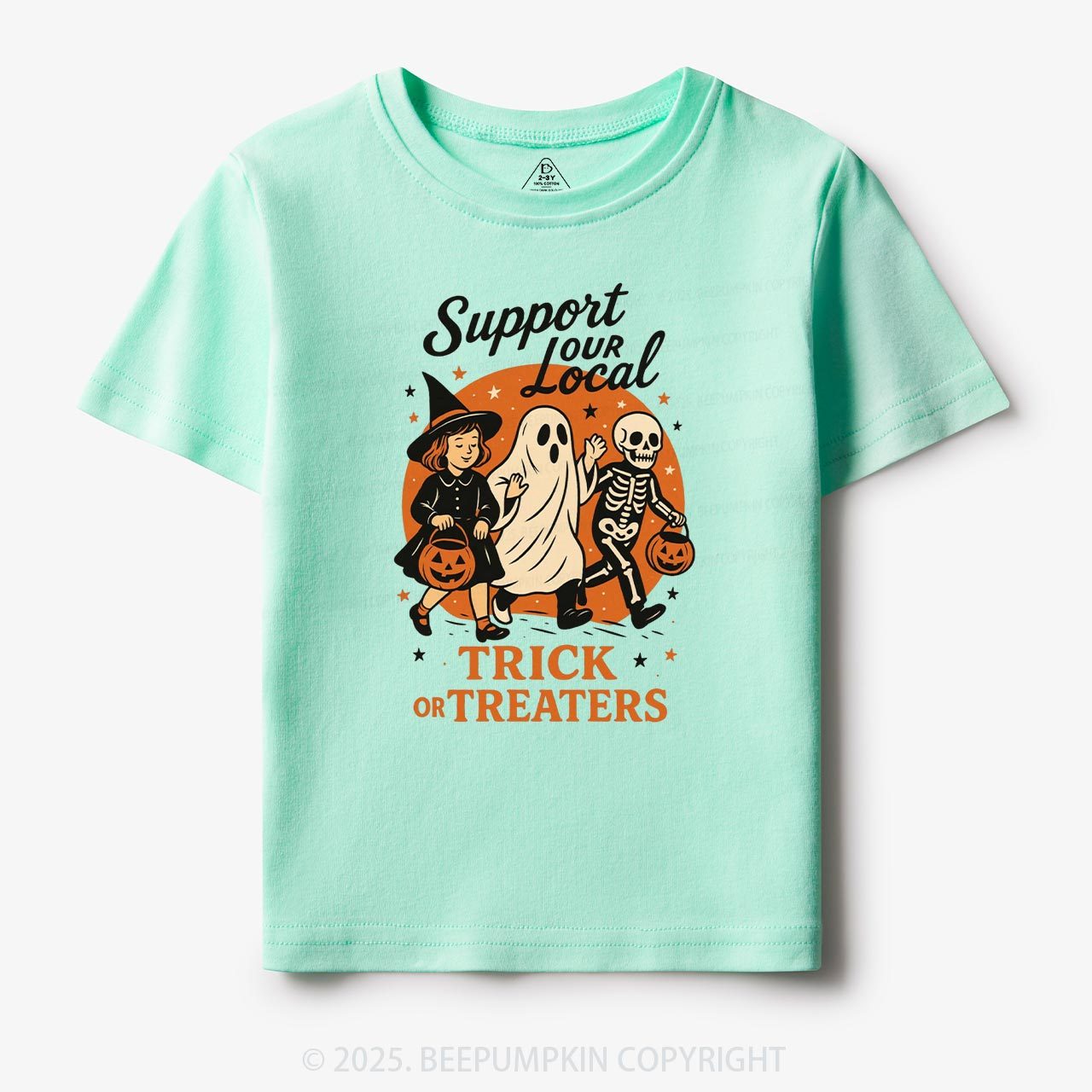 Support Your Local Trick Or Treaters Toddler&Kid's Tees Beepumpkin