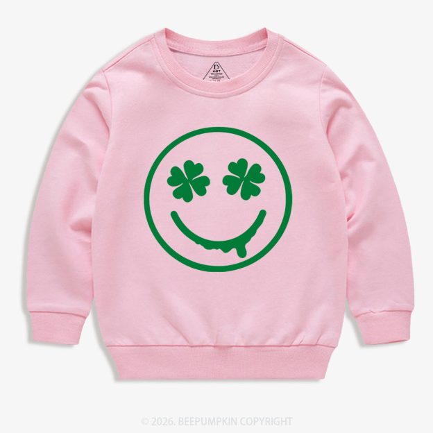 Happy Earth St.Patricks Day Kids Sweatshirt