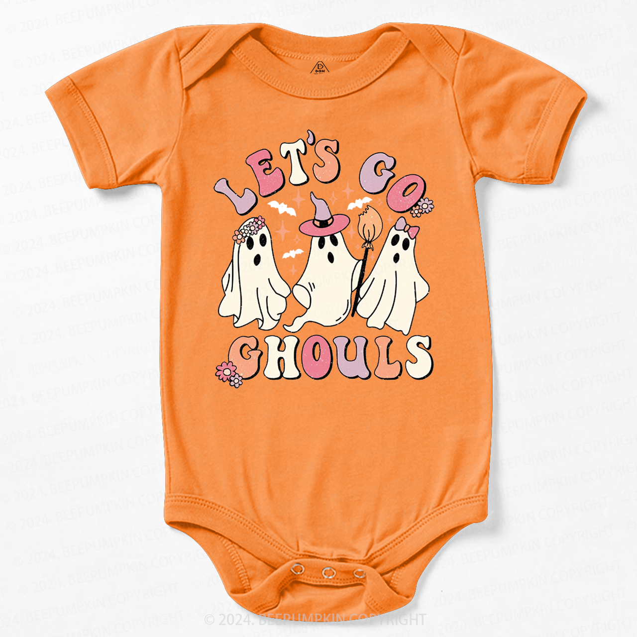 Let's Go Ghouls Halloween Baby Bodysuits 