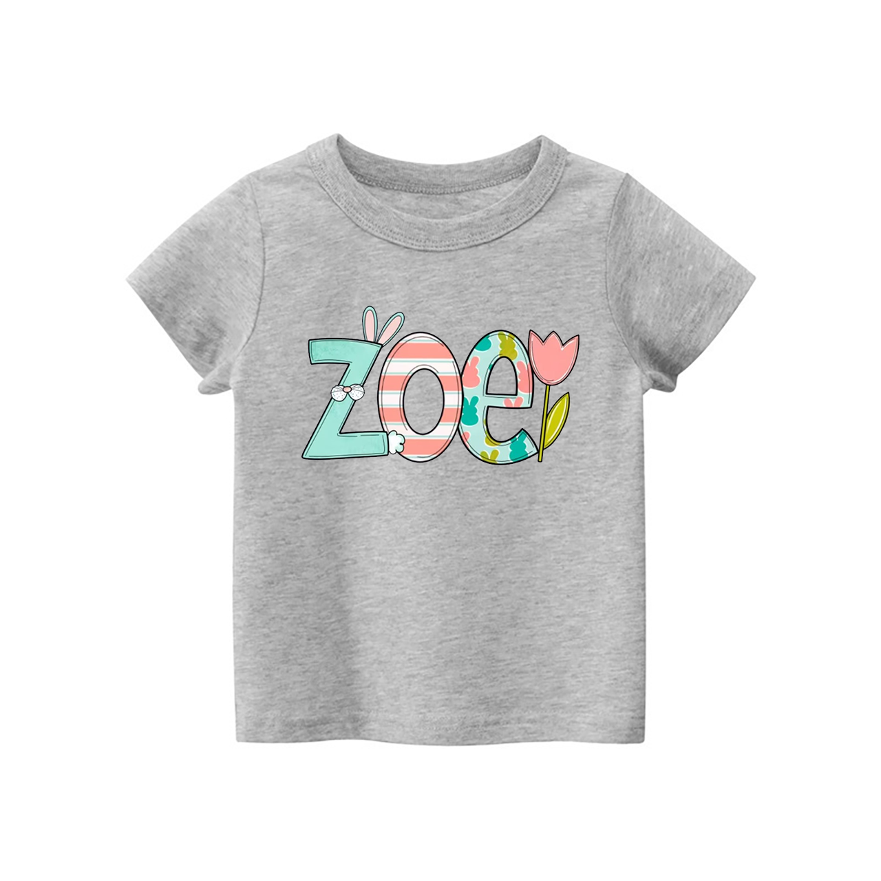 Personalized Easter - Cute Bunny Name Kids Shirt