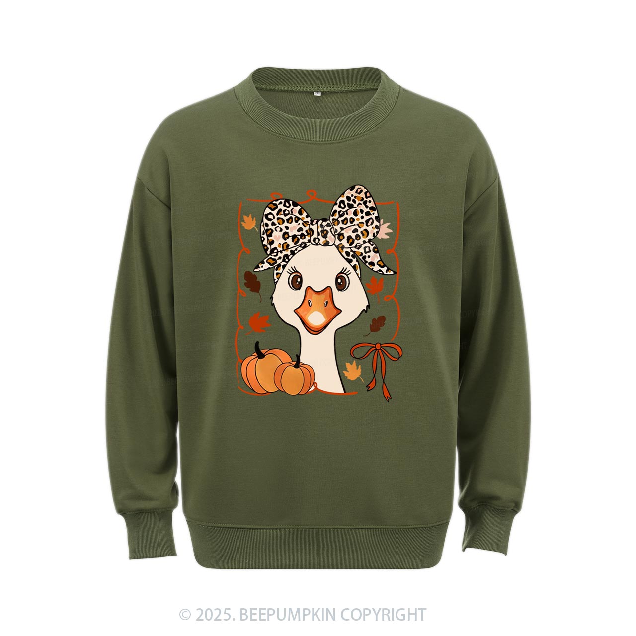 Leopard Bows Sweatshirt Beepumpkin