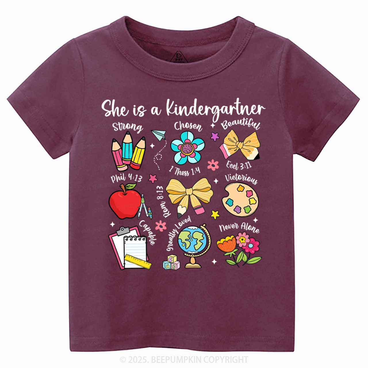 Personalized Bright & Brilliant Grader Toddler&Kid's Tees Beepumpkin