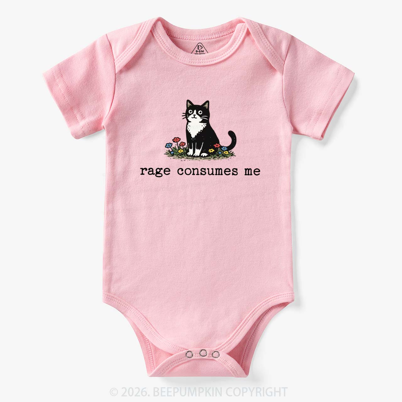 Funny Cat Rage Consumes Me Bodysuit