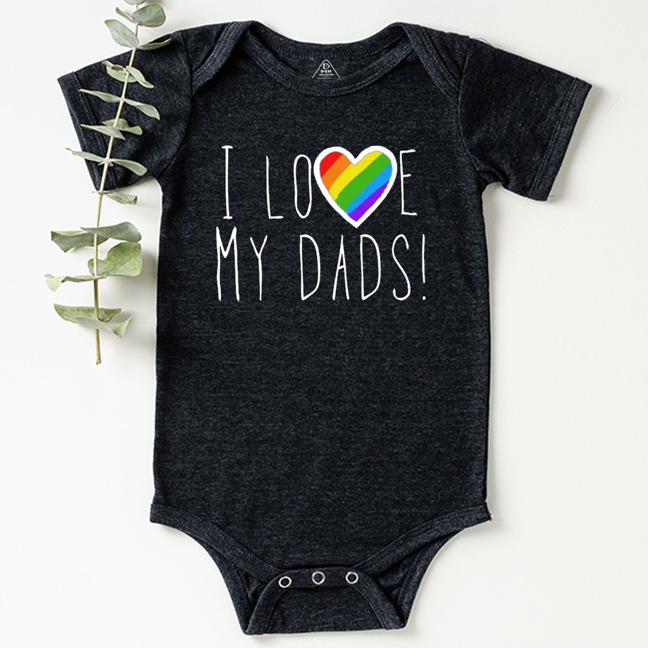 I Love My Dads! LGBTQ Bodysuit Beepumpkin