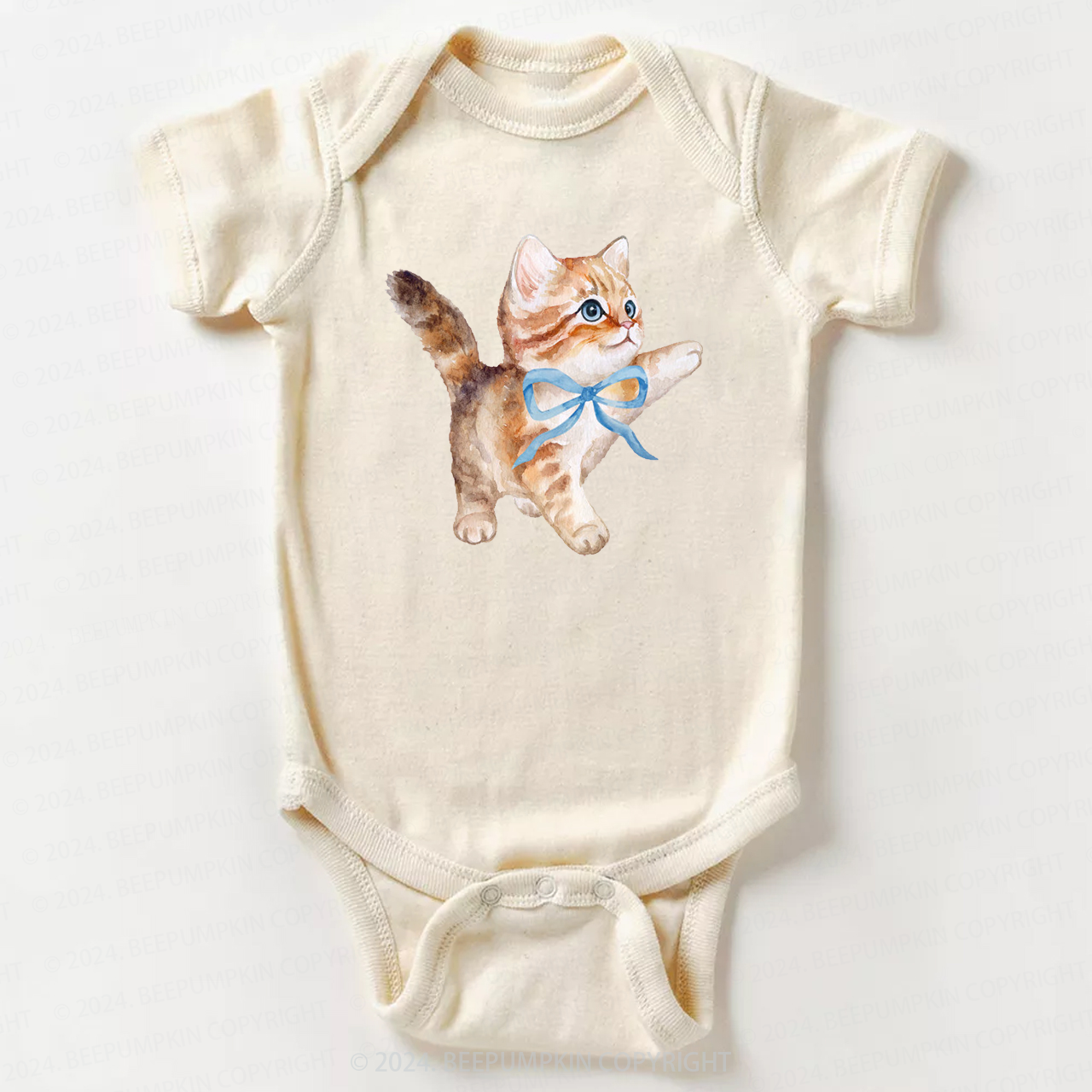  Cute Cat Bodysuit For Baby 