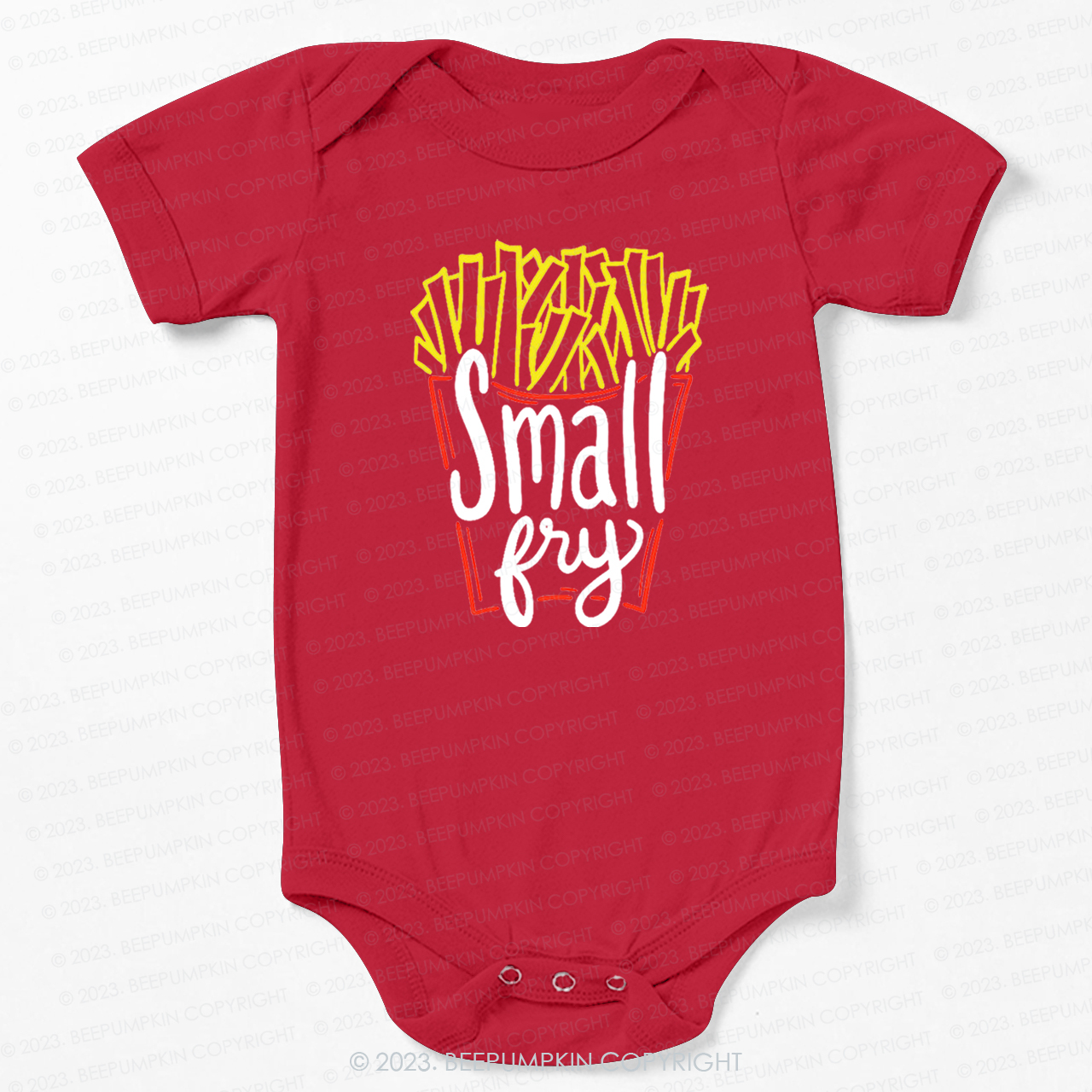 Cute "Small Fry" Fries Bodysuit For Baby