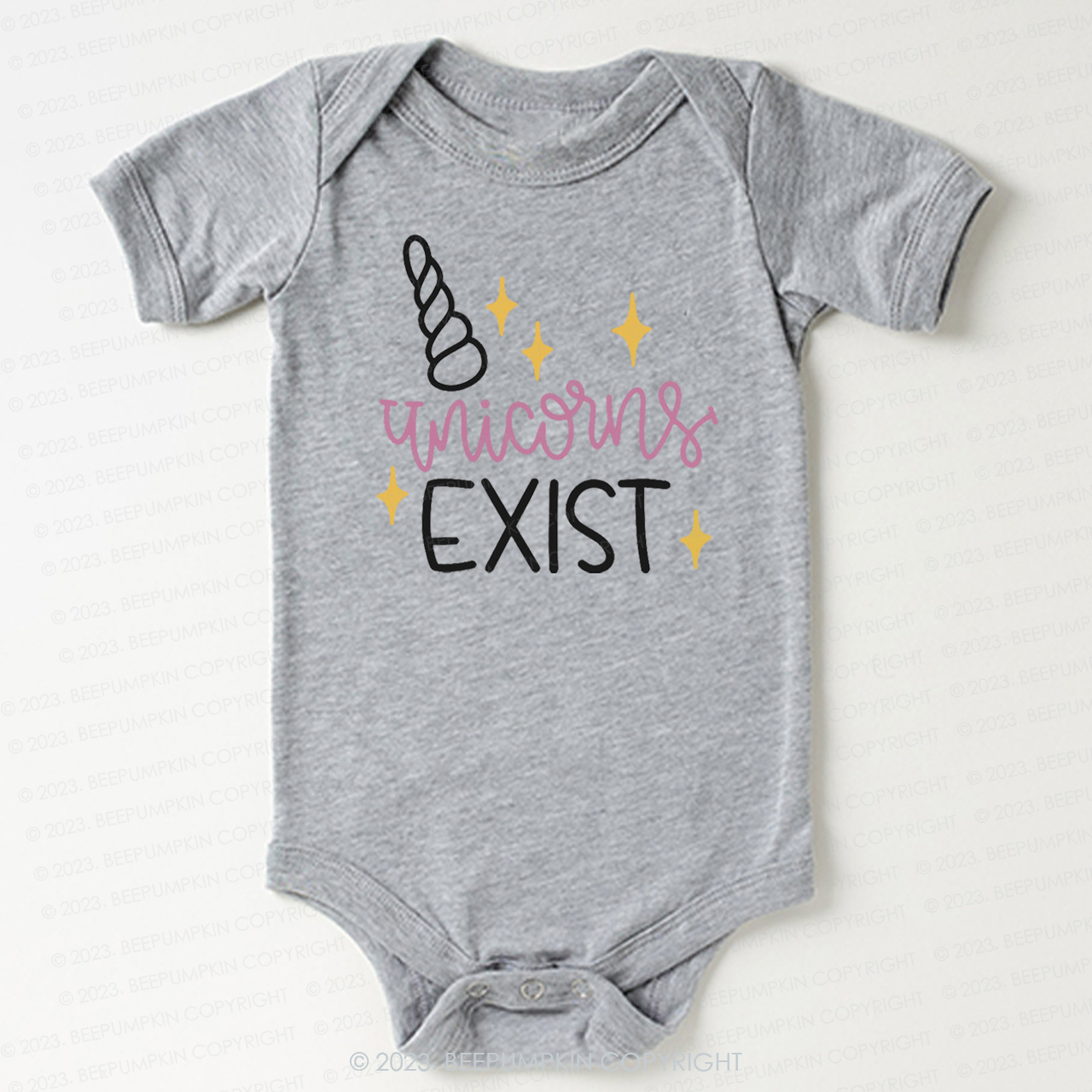 Unicorn Exist Squad Birthday Bodysuit For Baby