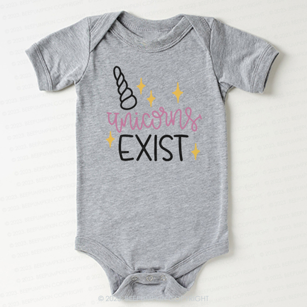 Unicorn Exist Squad Birthday Bodysuit For Baby