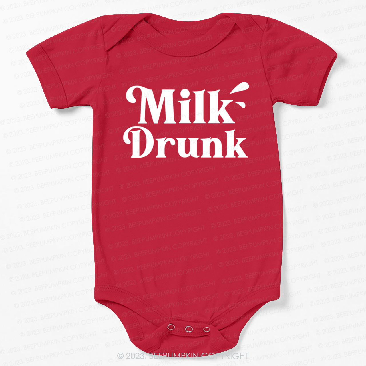 Funny Milk Drunk Bodysuit For Baby
