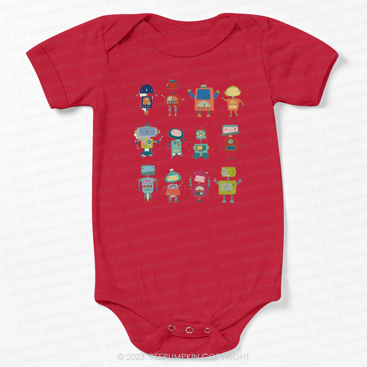 Fun Robot Crew Bodysuit For Baby