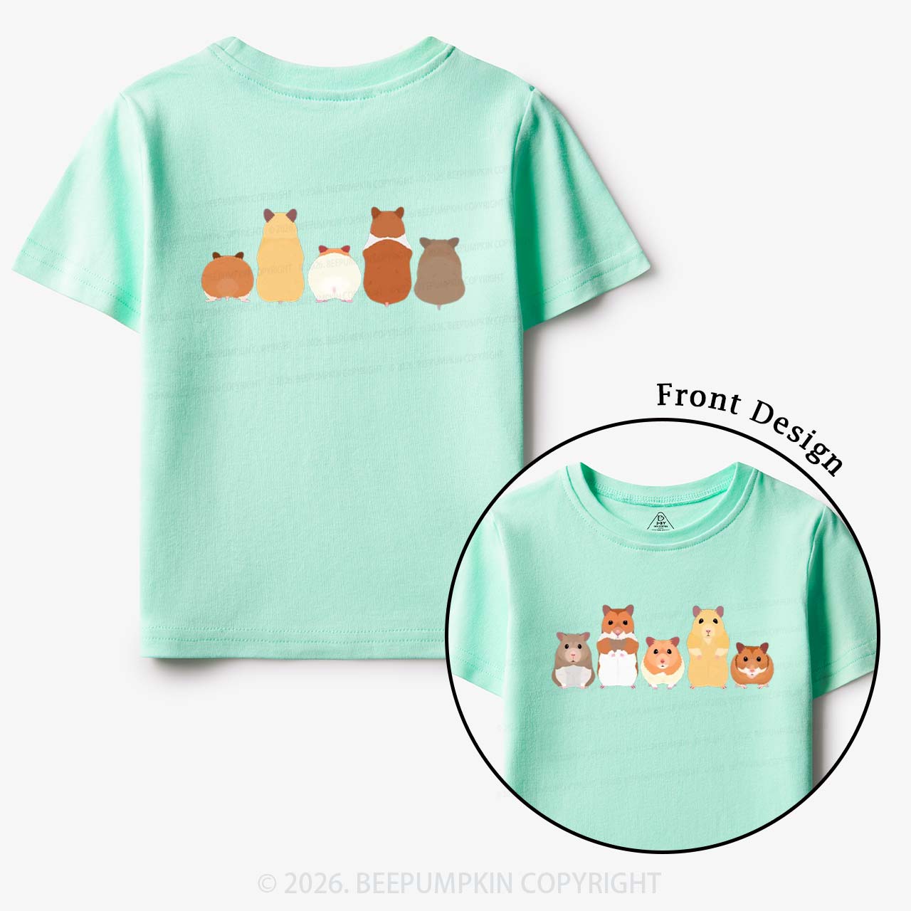 Cute Pet Hamsters Funny Toddler&Kid's Tees