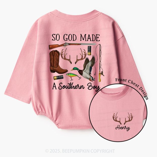 Personalized So God Made A Southern Baby Bubble Romper Beepumpkin