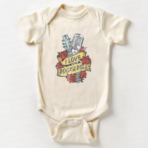 I Love Rock n Roll Bodysuit For Baby 8