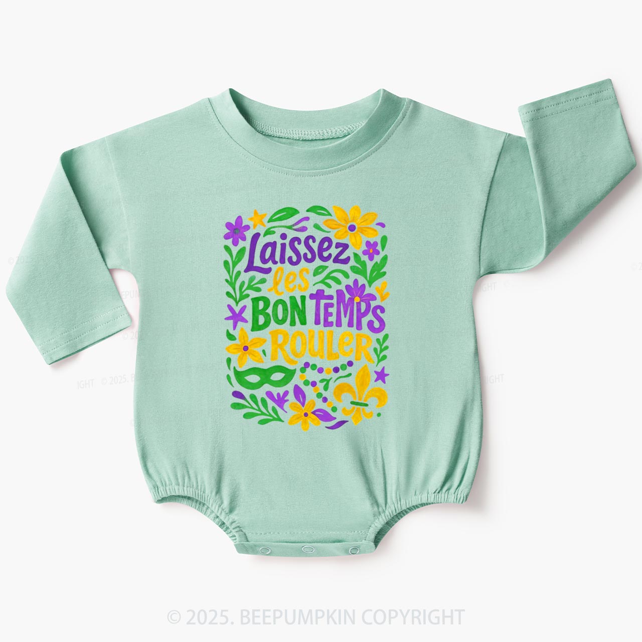 Laissez Les Bon Temps Rouler Baby Bubble Romper Beepumpkin