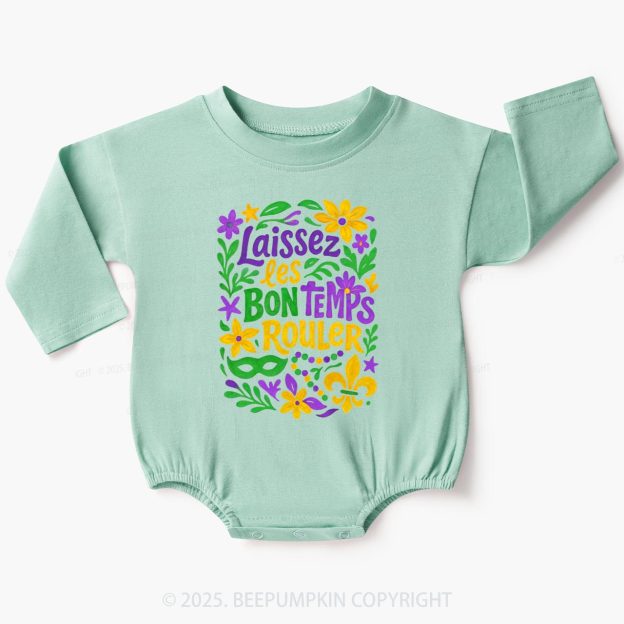 Laissez Les Bon Temps Rouler Baby Bubble Romper Beepumpkin