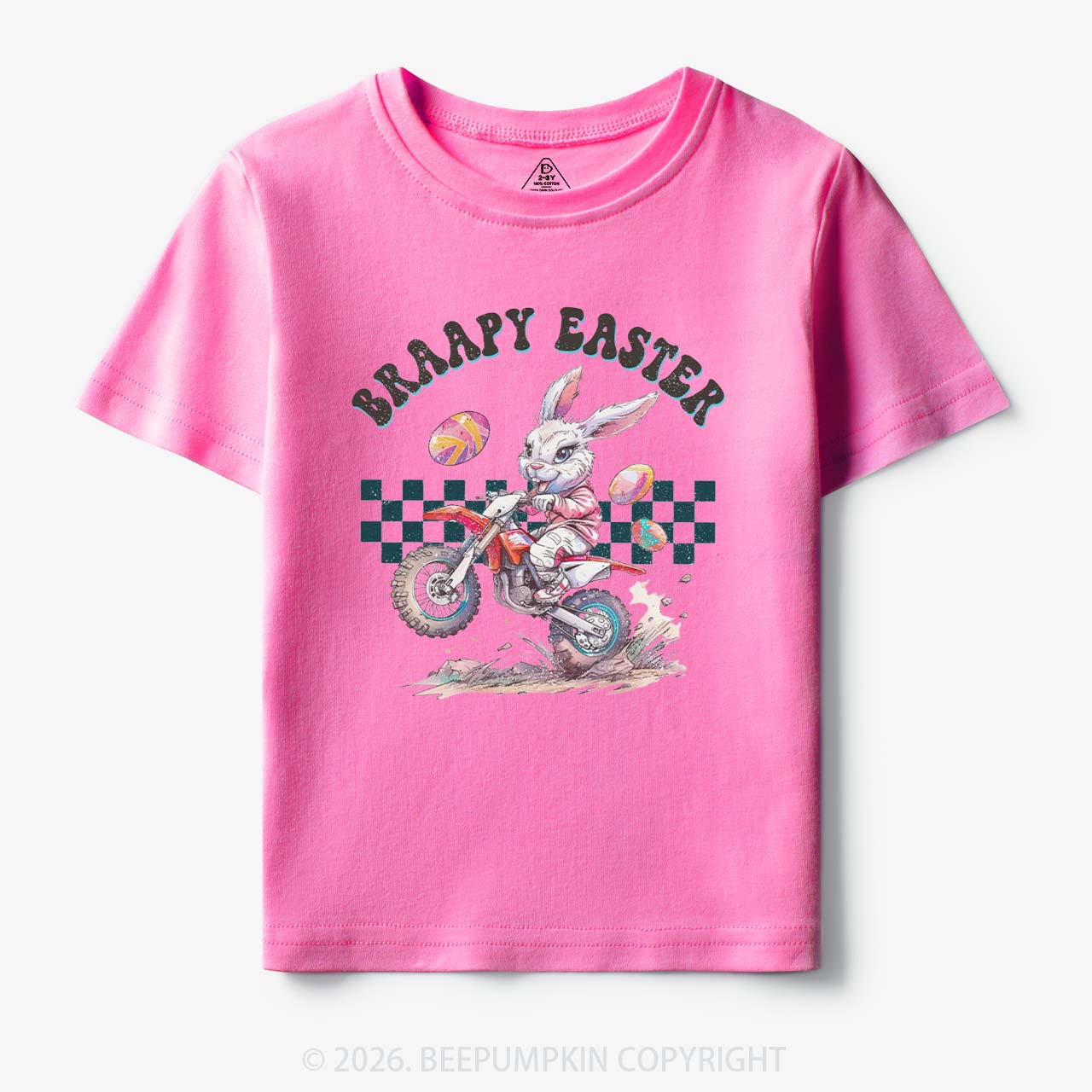 Braapy Easter Dirt Bike Toddler&Kid's Tees