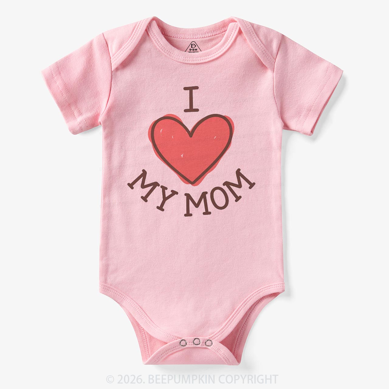 I Love My Mom Lovely Baby Bodysuit