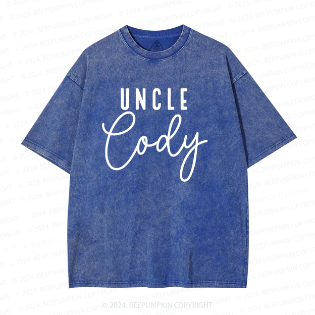  Personalized Uncle Name Washed T-Shirts 