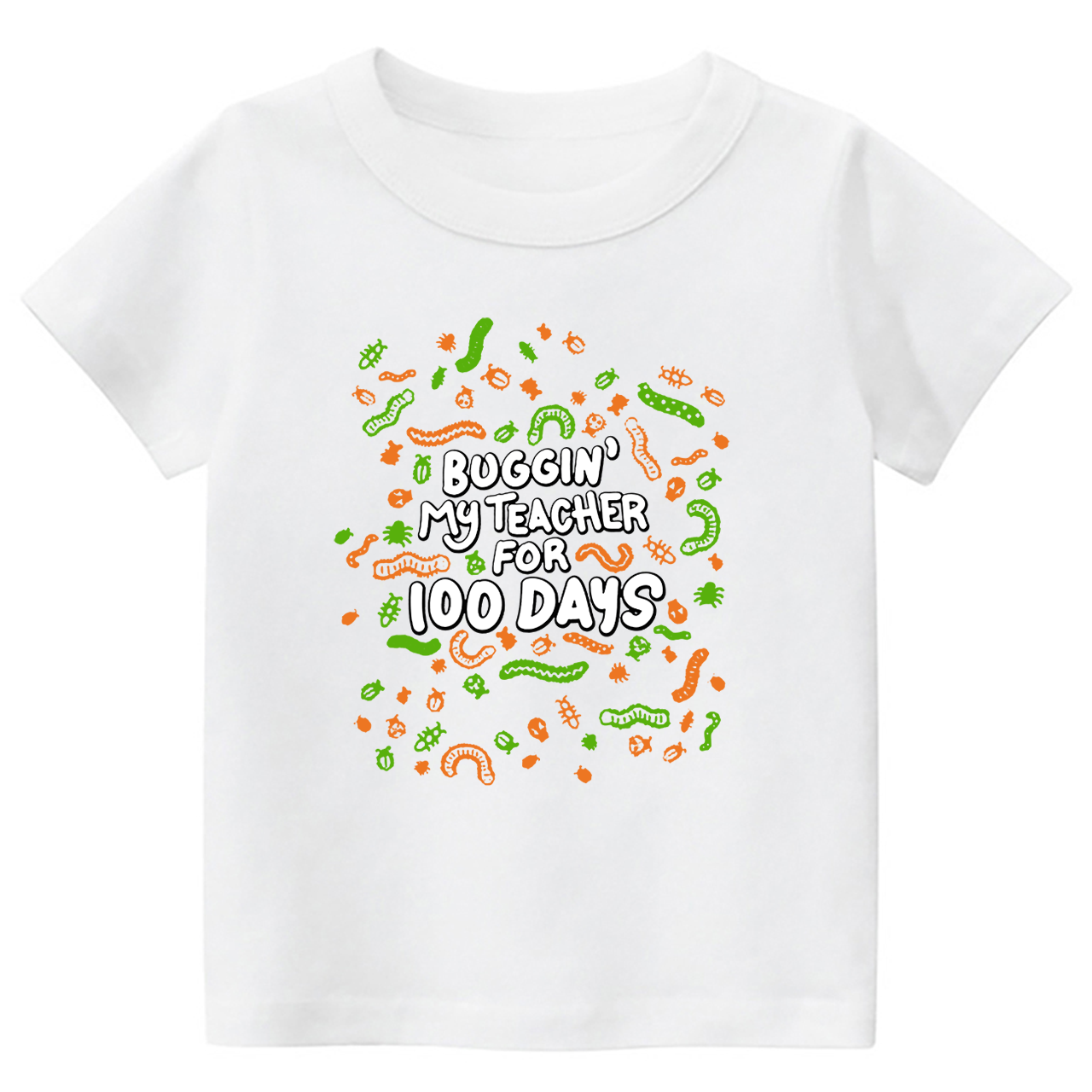 Bugging My Teacher for 100 Days Toddler&Kids Tees 