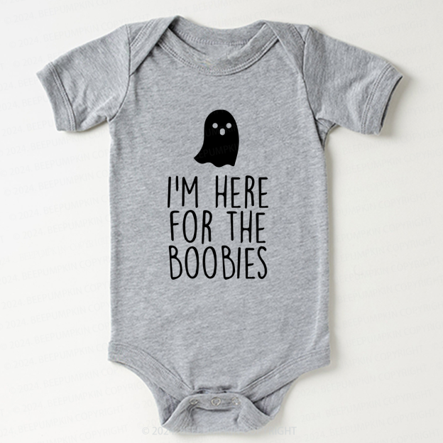 I'm Here For The Boobies Halloween Bodysuits