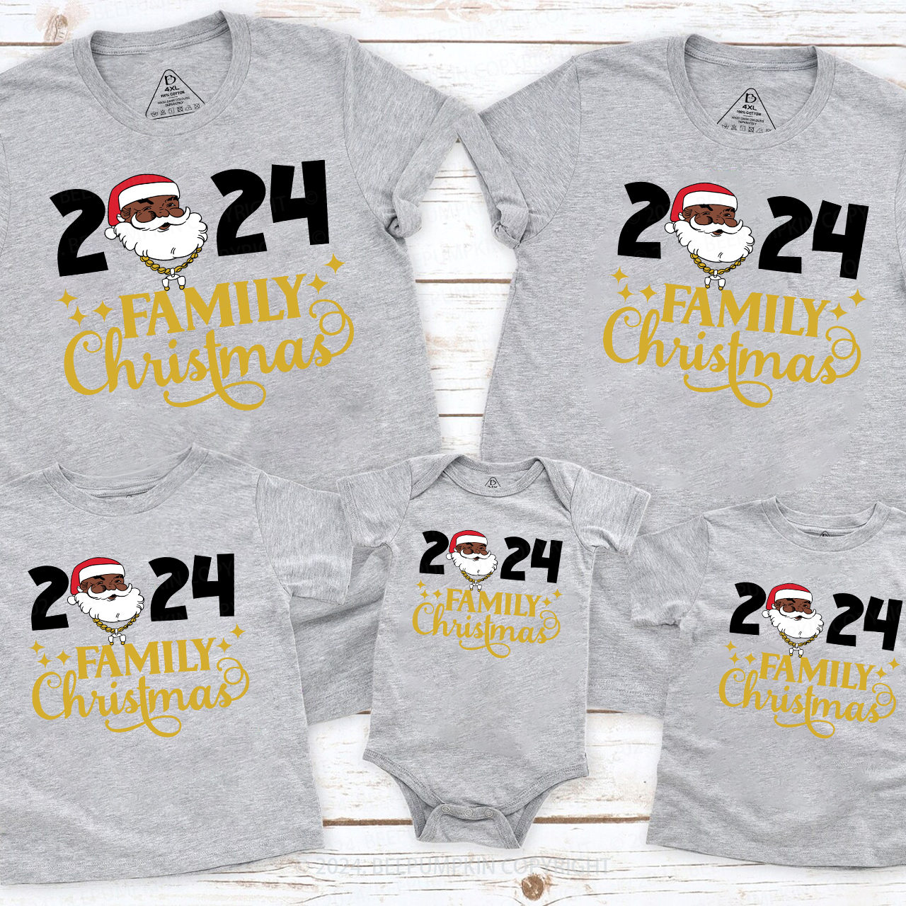 Santa Family Christmas 2024 Party Shirts Beepumpkin