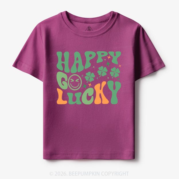 Happy Go Lucky Retro Toddler Shirt