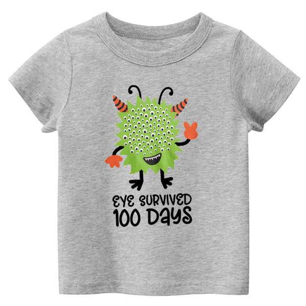 Eye Survived 100 Days Toddler&Kids Tees 