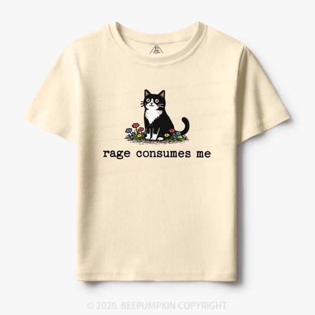 Funny Cat Rage Consumes Me Toddler&Kid's Tees