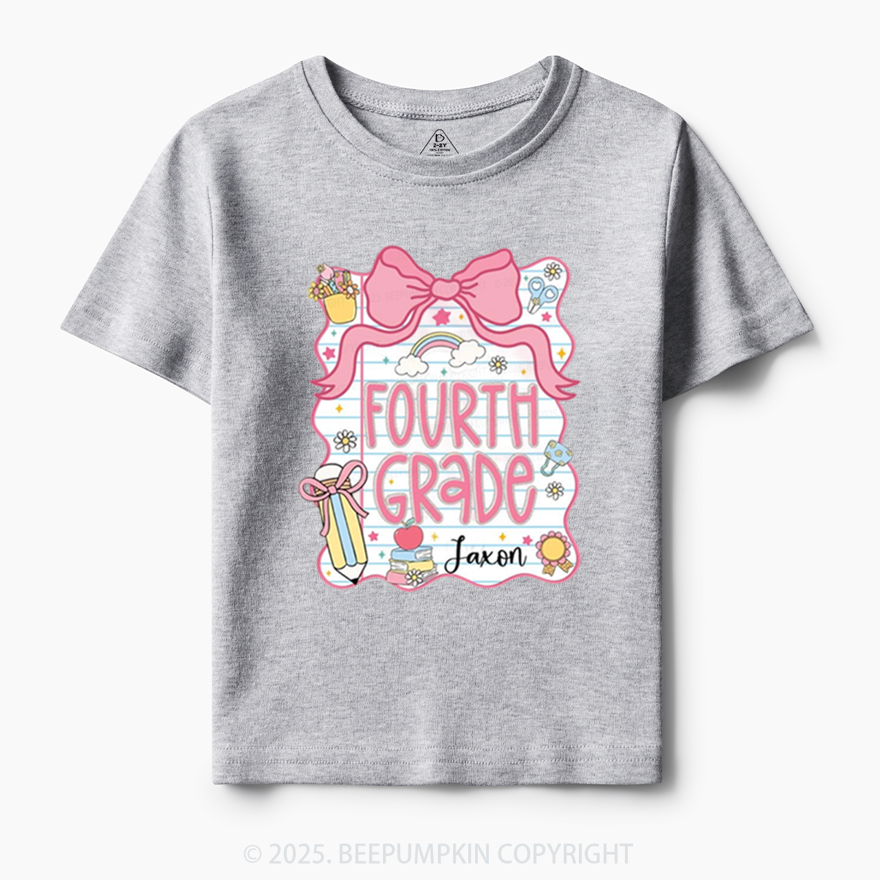 Personalized Sweet School Journey Toddler&Kid's Tees Beepumpkin