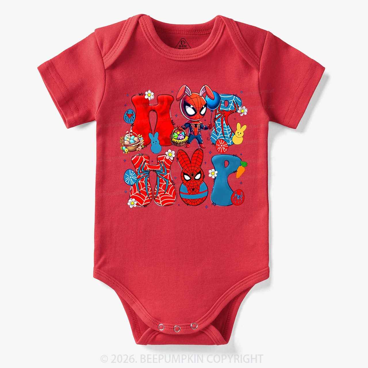 Cartoon Easter Bunny Bodysuit