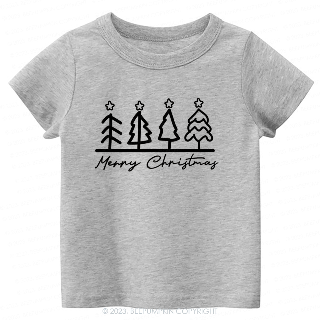Natural Toddler Tee Christmas Tree Beepumpkin