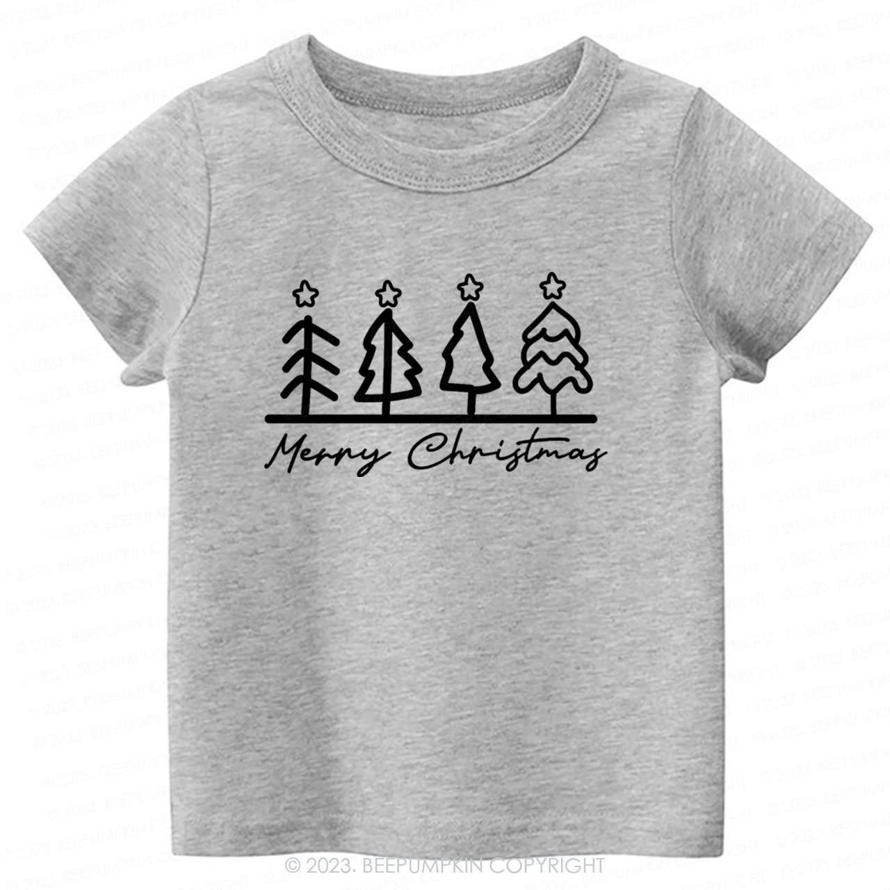 Natural Toddler Tee Christmas Tree Beepumpkin