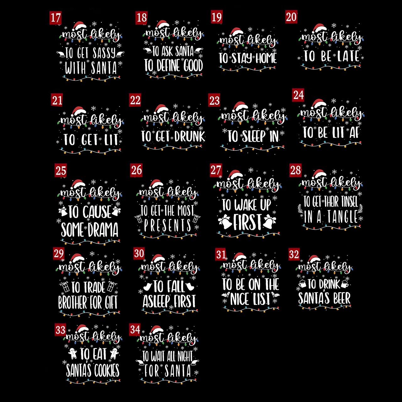 Funny Most Likely To Christmas Family Matching Shirts Beepumpkin