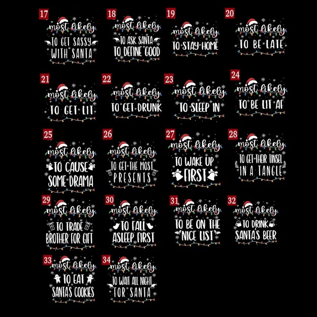 Funny Most Likely To Christmas Family Matching Shirts Beepumpkin