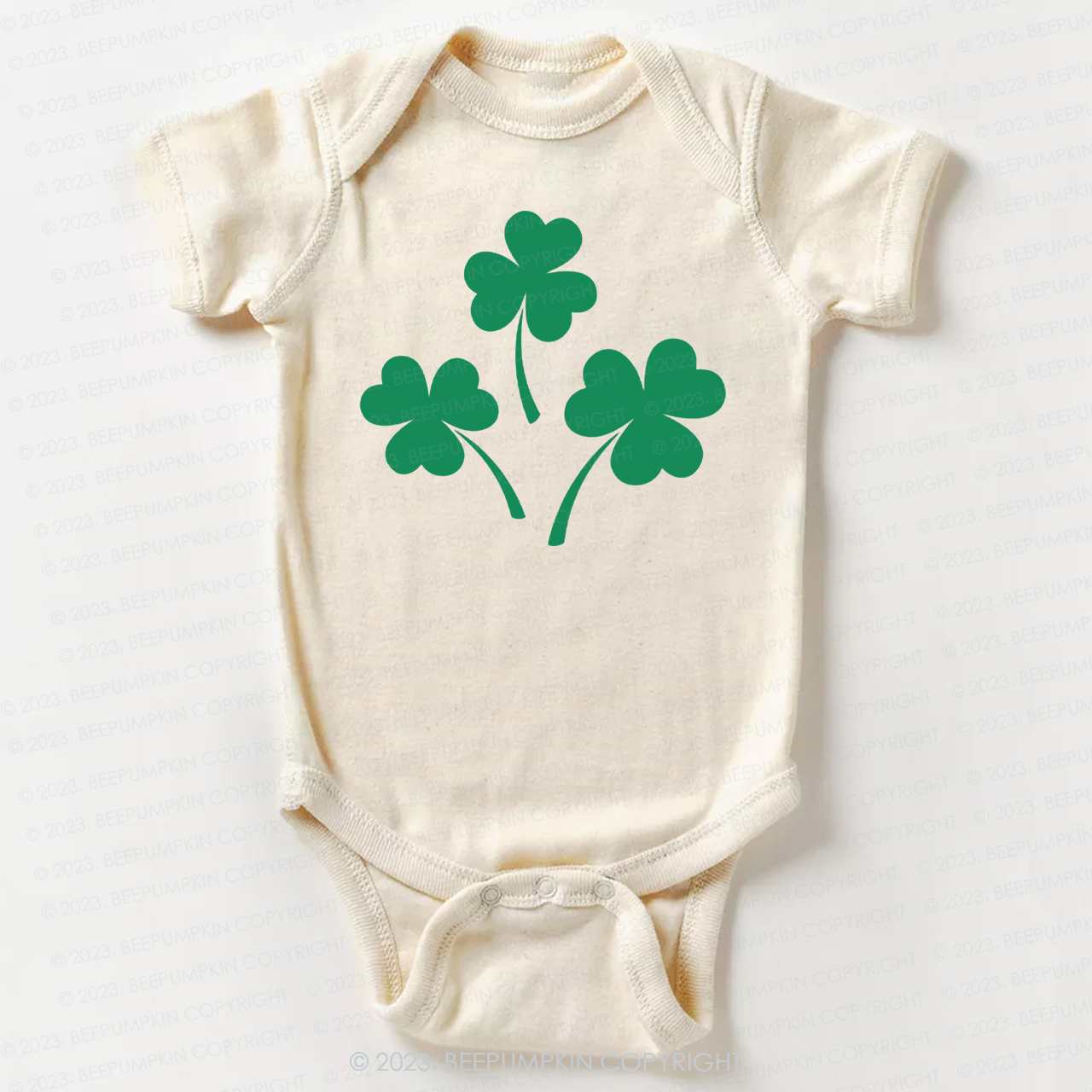 Shamrock St.Patricks Day Bodysuit For Baby