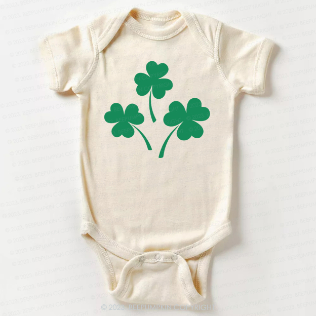 Shamrock St.Patricks Day Bodysuit For Baby