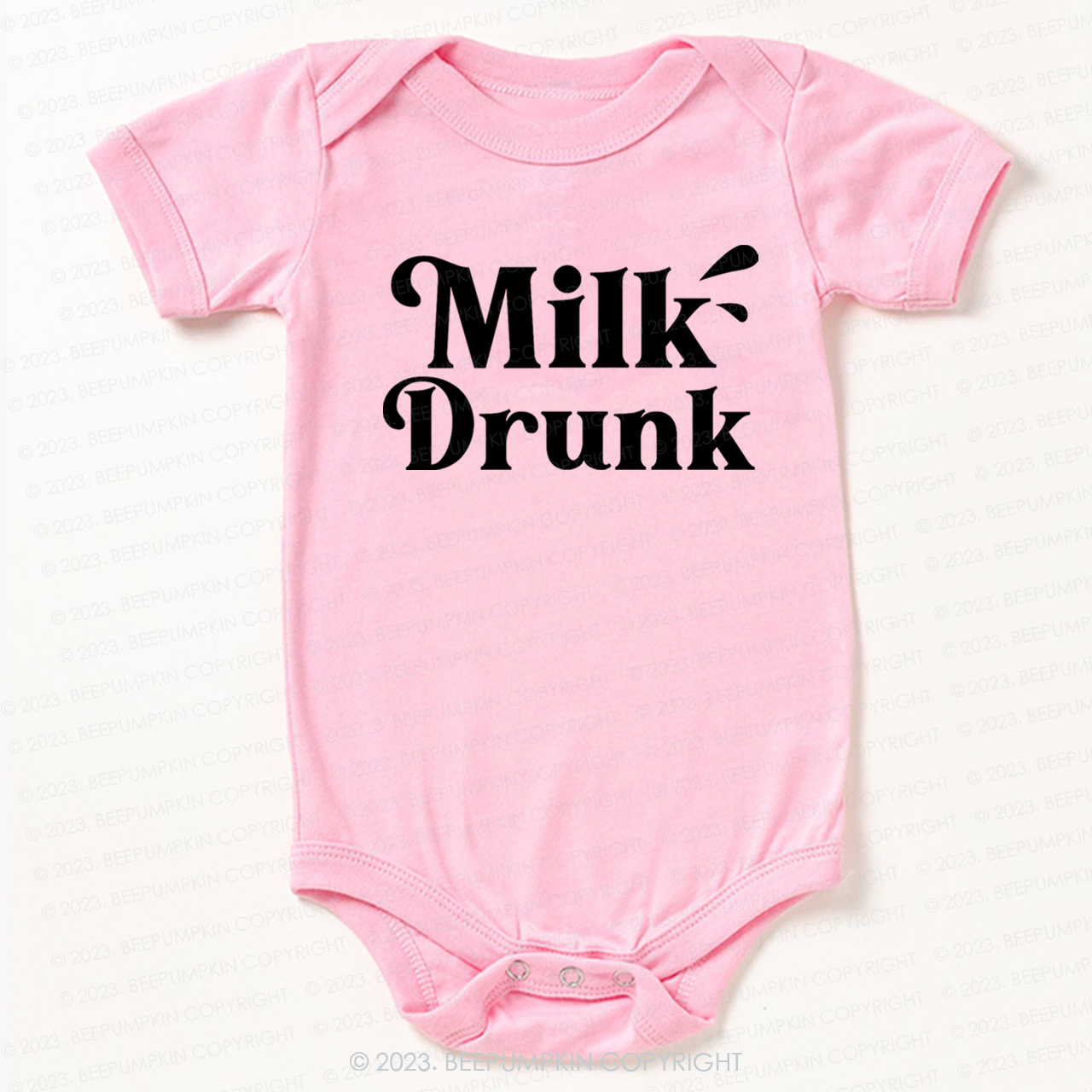 Funny Milk Drunk Bodysuit For Baby