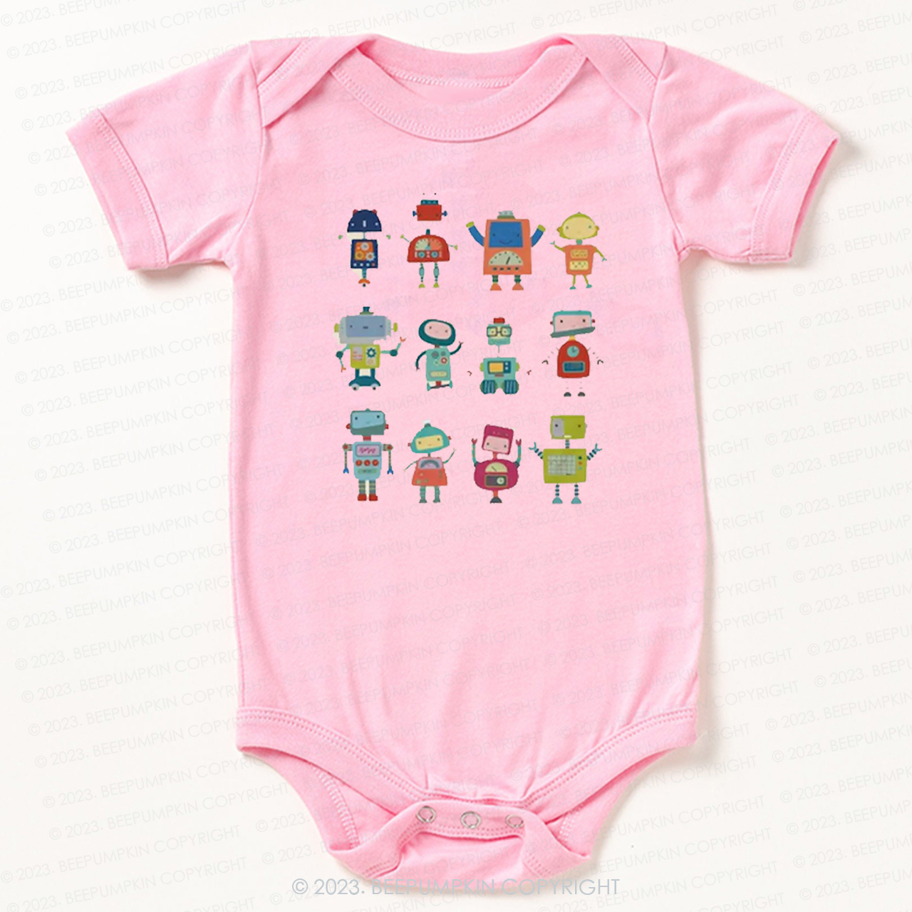 Fun Robot Crew Bodysuit For Baby