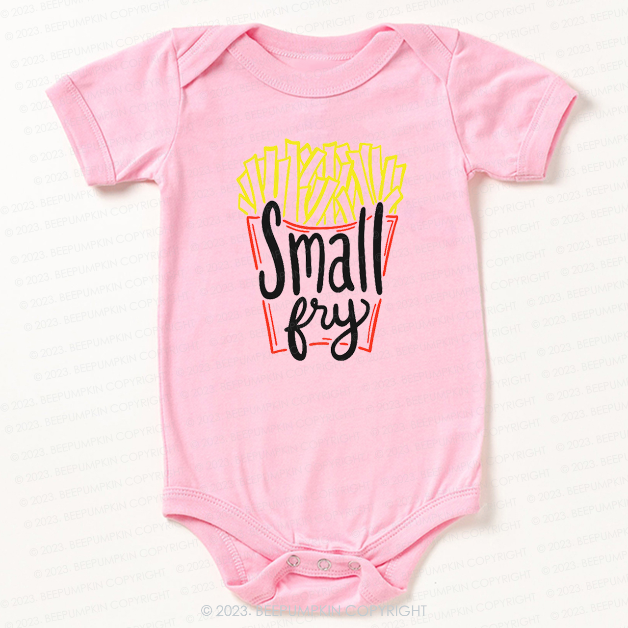Cute "Small Fry" Fries Bodysuit For Baby
