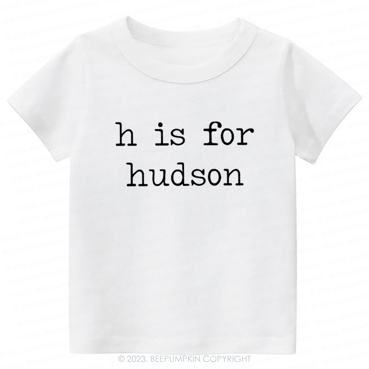 Personalized Vintage Letter Is For Name Toddler Shirt