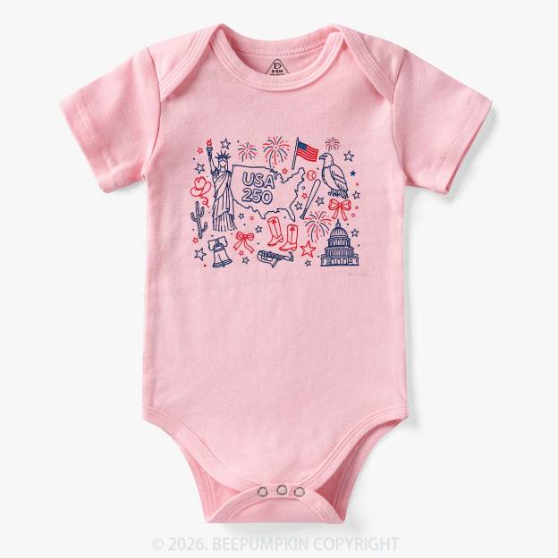 Retro Celebrate 250th Anniversary Bodysuit