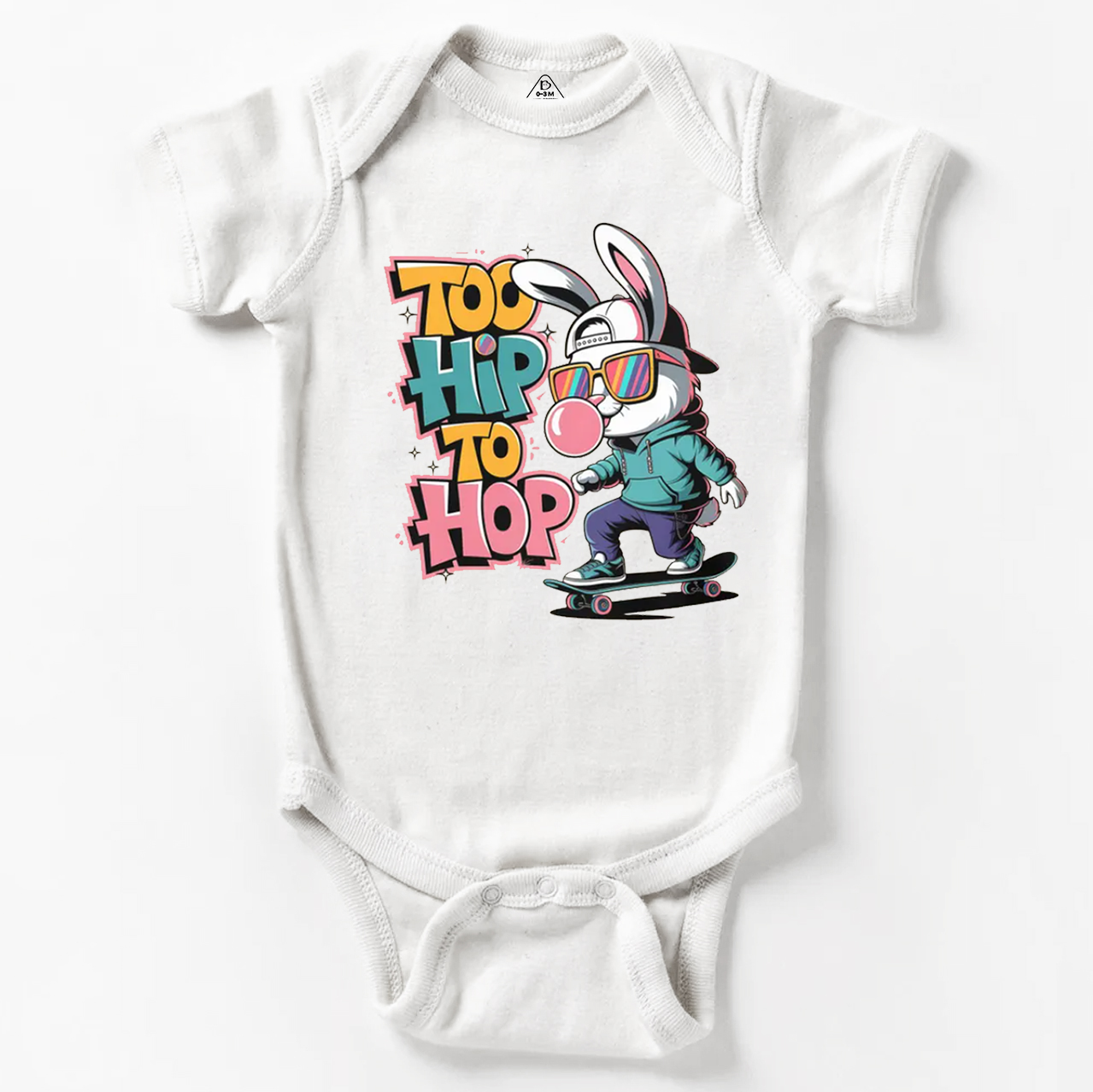 Skateboarding Bunny Bodysuit Beepumpkin