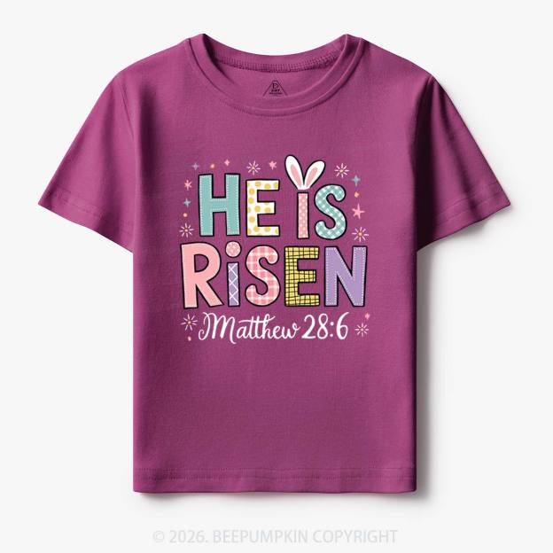 He is Risen Easter Joy Toddler&Kid's Tees