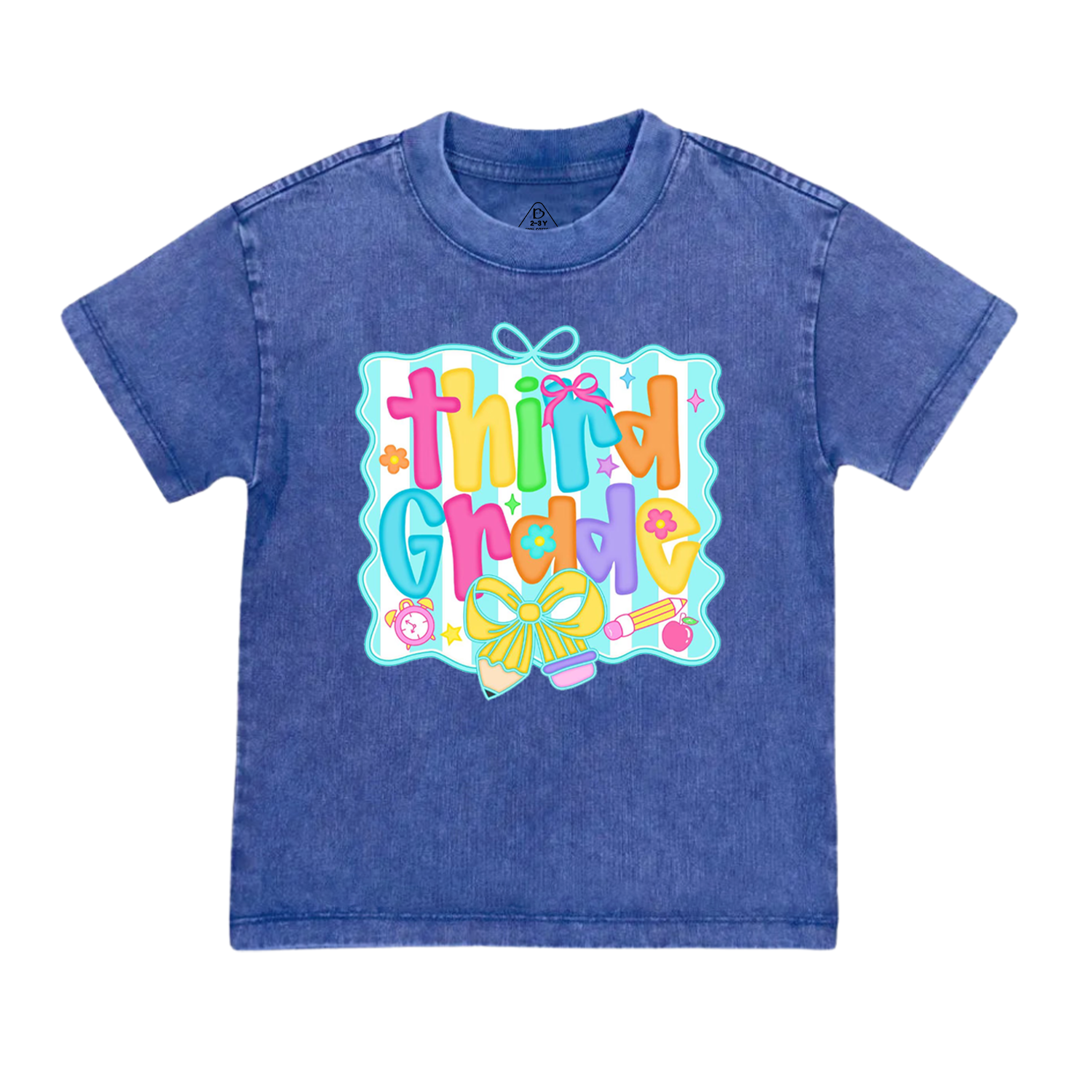 Personalized Preppy Back to School Bundle Toddler&Kids Washed Tees