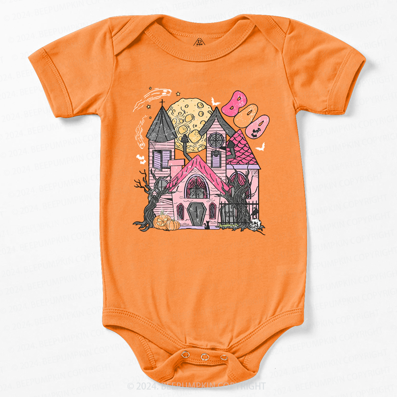 Haunted House Halloween Baby Bodysuits 