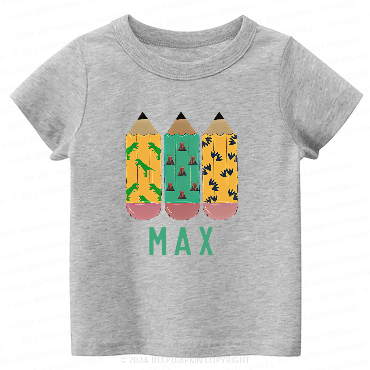 Personalized Name Pencil Back To School T-shirt