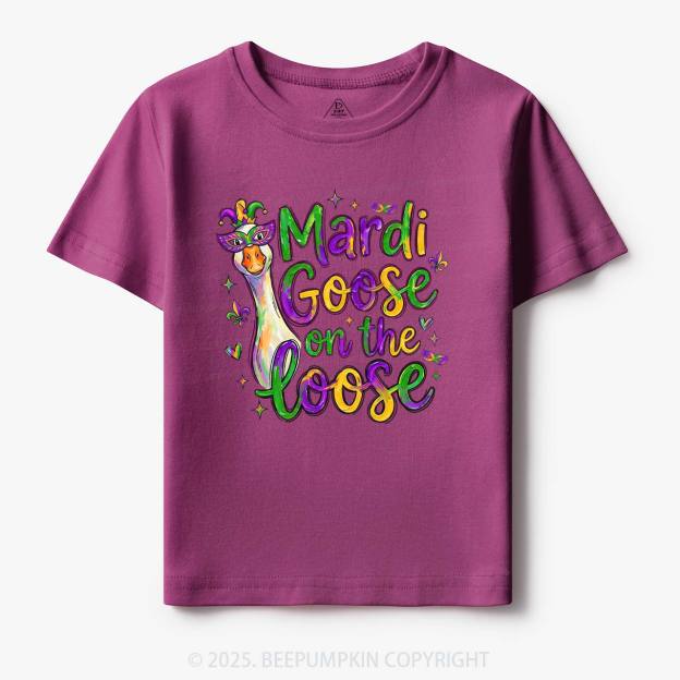Mardi Gras Goose Toddler&Kid's Tees Beepumpkin